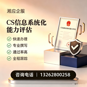 南宁CS信息系统化能力评估申报服务